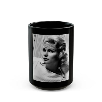 Yvette Mimieux #30 (Vintage Female Icon) Black Coffee Mug 15oz - Go Mug Yourself