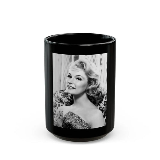 Yvette Mimieux #39 (Vintage Female Icon) Black Coffee Mug-15oz-Go Mug Yourself