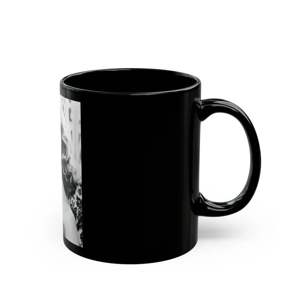 Yvette Mimieux #39 (Vintage Female Icon) Black Coffee Mug-Go Mug Yourself