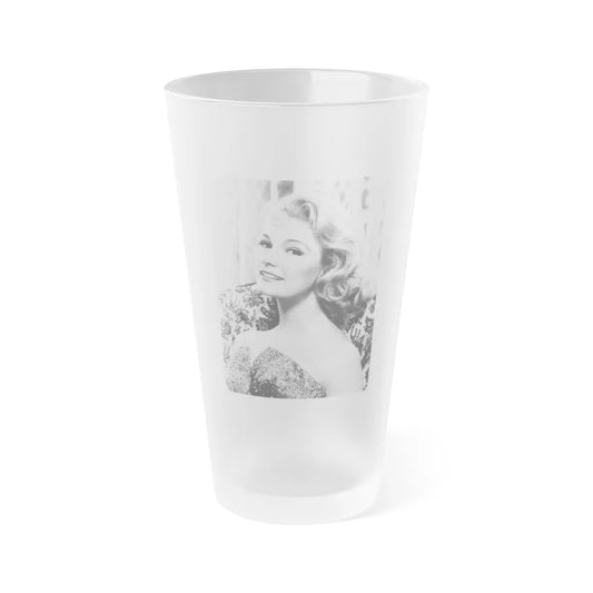 Yvette Mimieux #39 (Vintage Female Icon) Frosted Pint Glass 16oz-16oz-Frosted-Go Mug Yourself