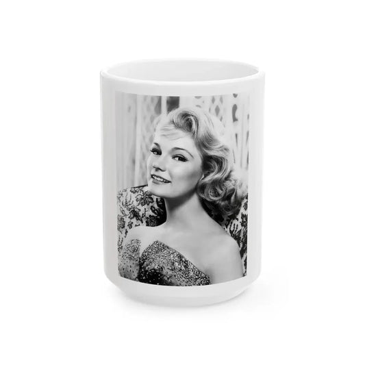 Yvette Mimieux #39 (Vintage Female Icon) White Coffee Mug 15oz - Go Mug Yourself