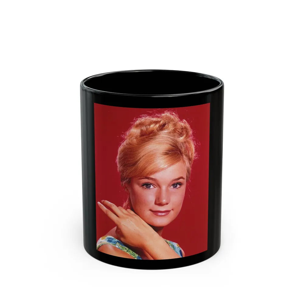 Yvette Mimieux #44 (Vintage Female Icon) Black Coffee Mug-11oz-Go Mug Yourself