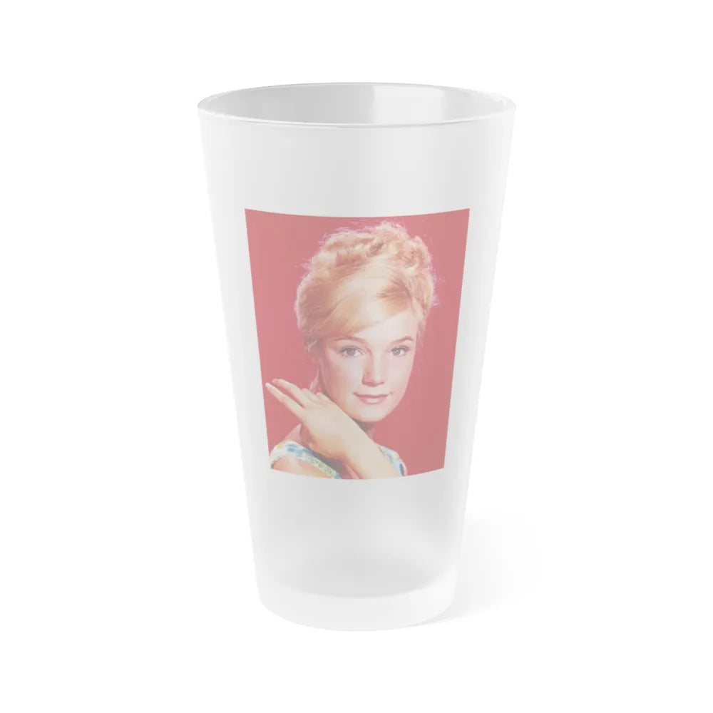 Yvette Mimieux #44 (Vintage Female Icon) Frosted Pint Glass 16oz-16oz-Frosted-Go Mug Yourself