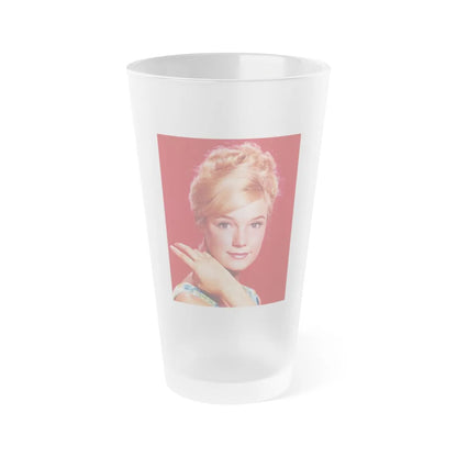 Yvette Mimieux #44 (Vintage Female Icon) Frosted Pint Glass 16oz-16oz-Frosted-Go Mug Yourself