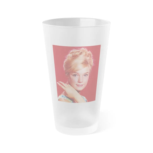 Yvette Mimieux #44 (Vintage Female Icon) Frosted Pint Glass 16oz-16oz-Frosted-Go Mug Yourself