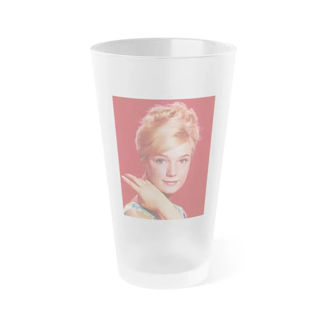 Yvette Mimieux #44 (Vintage Female Icon) Frosted Pint Glass 16oz 16oz Frosted - Go Mug Yourself