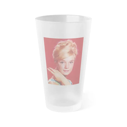 Yvette Mimieux #44 (Vintage Female Icon) Frosted Pint Glass 16oz 16oz Frosted - Go Mug Yourself