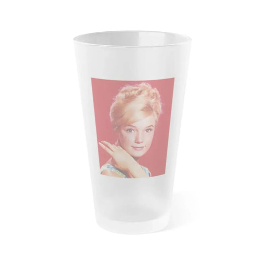 Yvette Mimieux #44 (Vintage Female Icon) Frosted Pint Glass 16oz 16oz Frosted - Go Mug Yourself