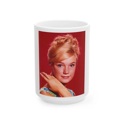 Yvette Mimieux #44 (Vintage Female Icon) White Coffee Mug-15oz-Go Mug Yourself