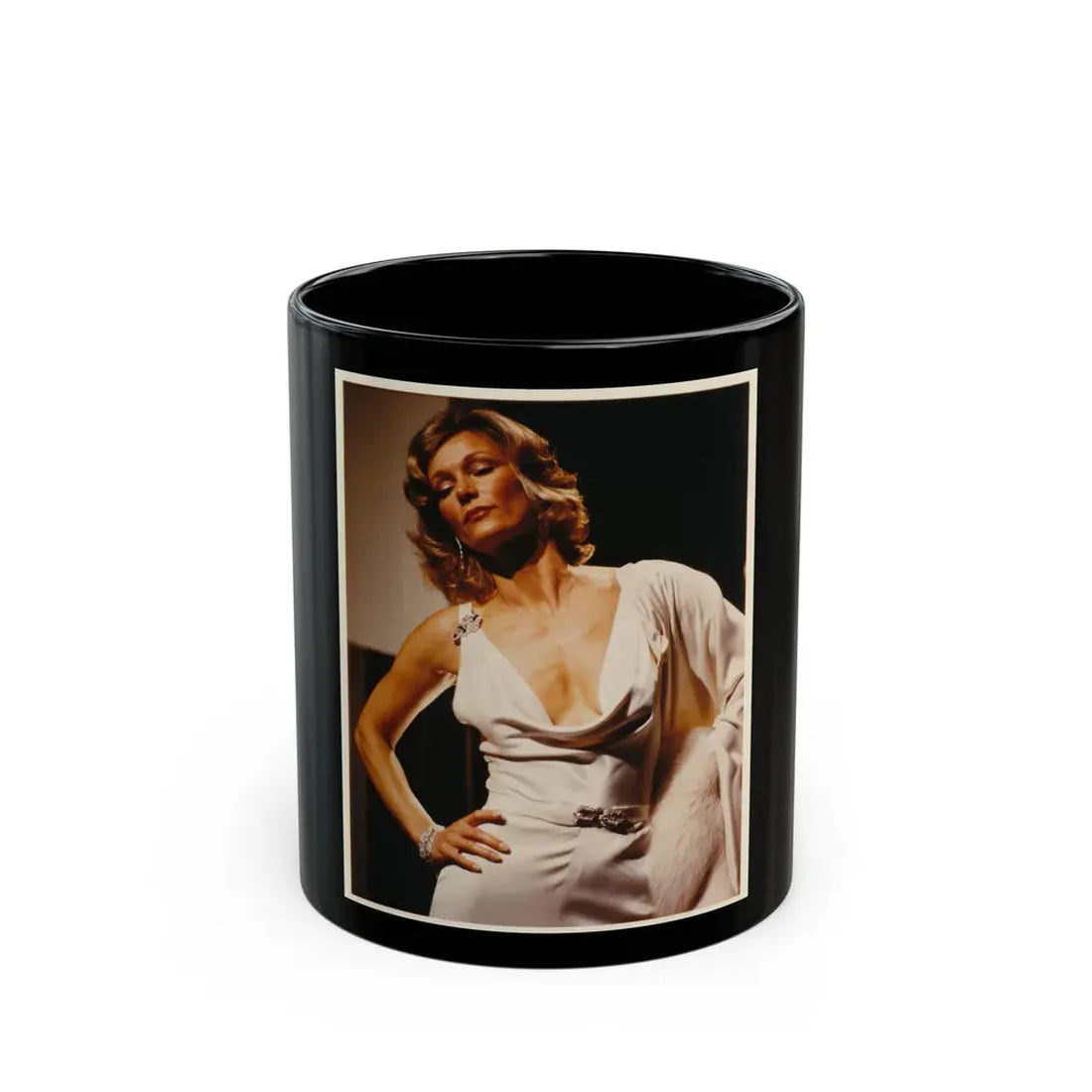 Yvette Mimieux #46 (Vintage Female Icon) Black Coffee Mug 11oz - Go Mug Yourself
