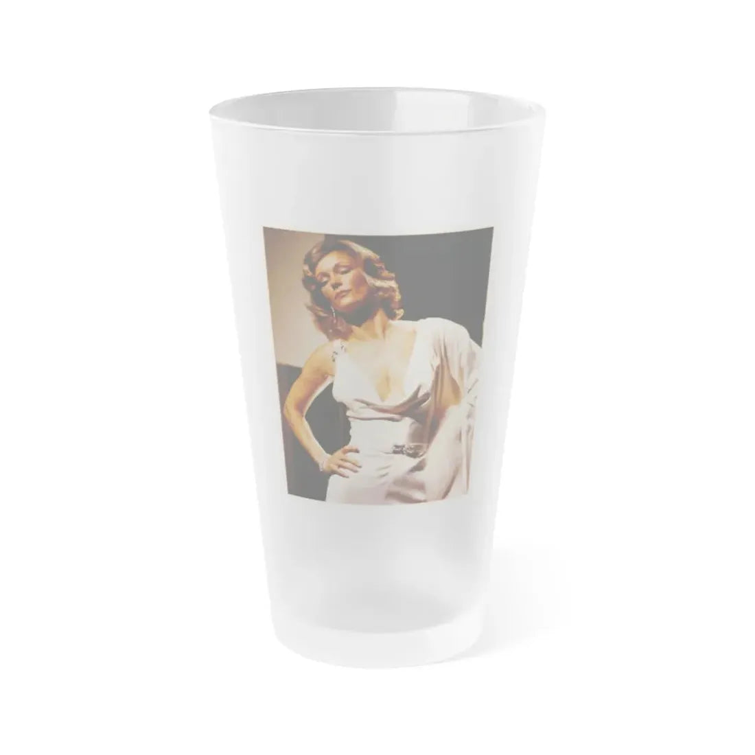 Yvette Mimieux #46 (Vintage Female Icon) Frosted Pint Glass 16oz 16oz Frosted - Go Mug Yourself