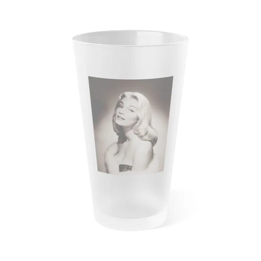 Yvette Mimieux #48 (Vintage Female Icon) Frosted Pint Glass 16oz-16oz-Frosted-Go Mug Yourself