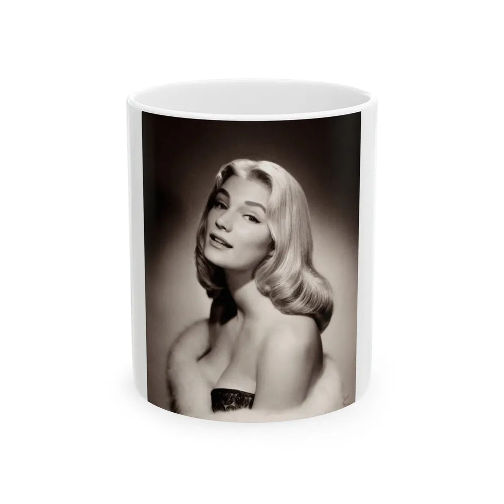 Yvette Mimieux #48 (Vintage Female Icon) White Coffee Mug-11oz-Go Mug Yourself