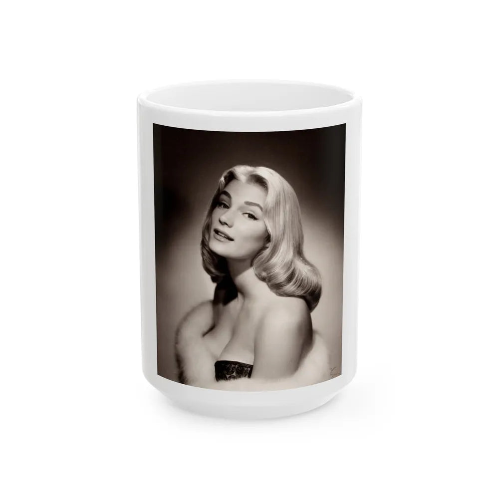 Yvette Mimieux #48 (Vintage Female Icon) White Coffee Mug-15oz-Go Mug Yourself