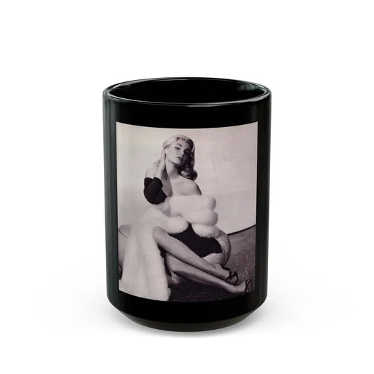 Yvette Mimieux #50 (Vintage Female Icon) Black Coffee Mug 15oz - Go Mug Yourself