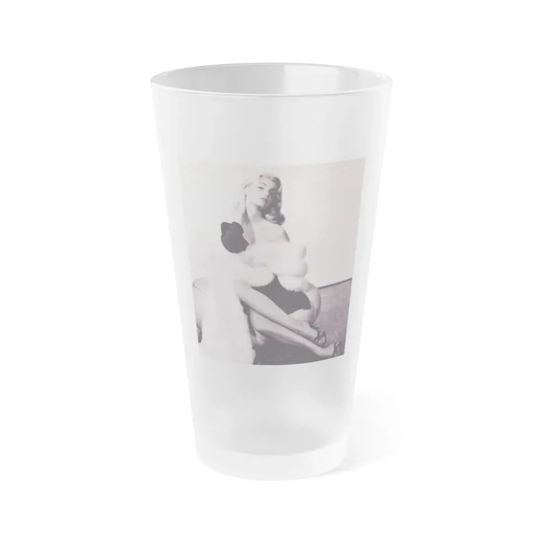 Yvette Mimieux #50 (Vintage Female Icon) Frosted Pint Glass 16oz 16oz Frosted - Go Mug Yourself