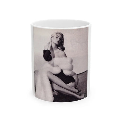 Yvette Mimieux #50 (Vintage Female Icon) White Coffee Mug-11oz-Go Mug Yourself