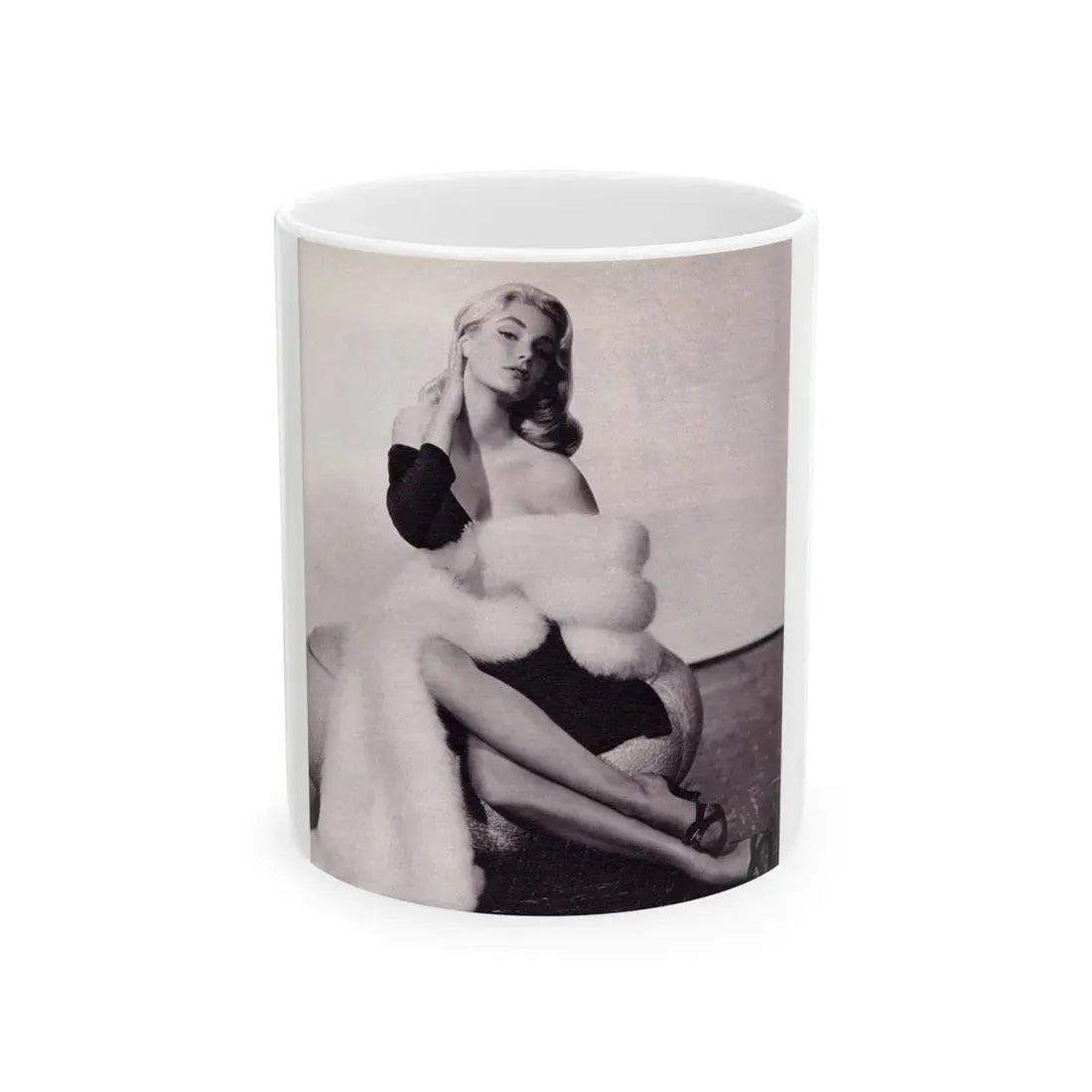 Yvette Mimieux #50 (Vintage Female Icon) White Coffee Mug 11oz - Go Mug Yourself