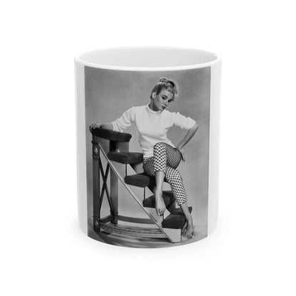 Yvette Mimieux #51 (Vintage Female Icon) White Coffee Mug-11oz-Go Mug Yourself