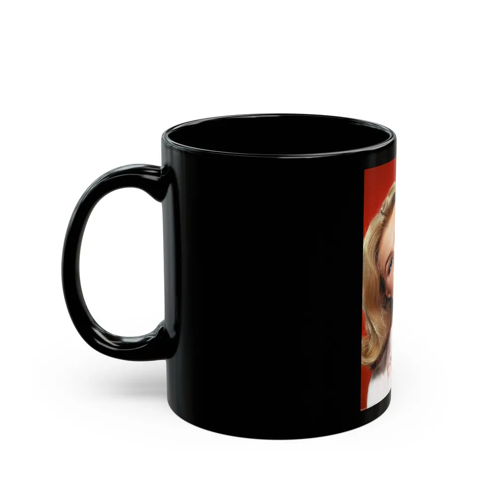 Yvette Mimieux #52 (Vintage Female Icon) Black Coffee Mug-Go Mug Yourself