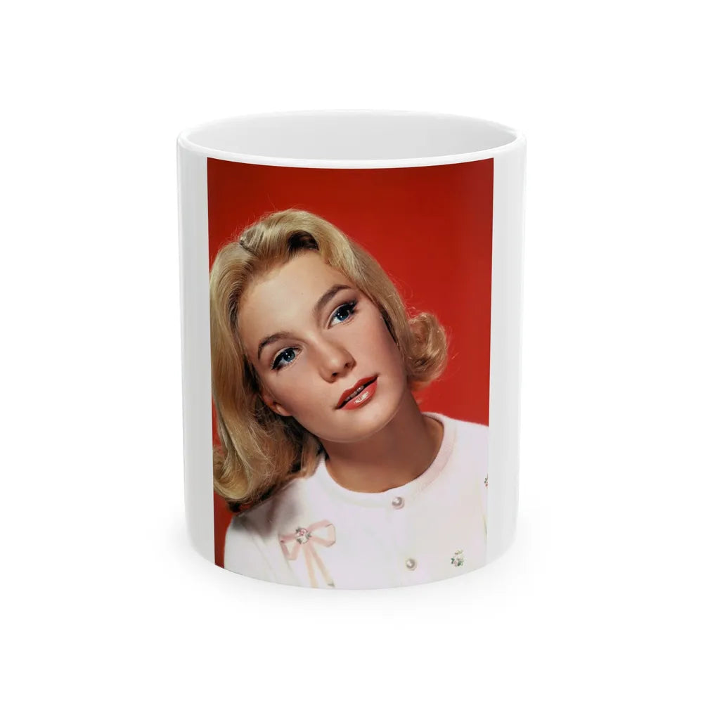 Yvette Mimieux #52 (Vintage Female Icon) White Coffee Mug-11oz-Go Mug Yourself