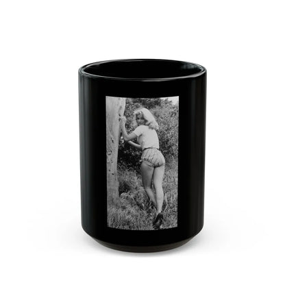 Yvette Mimieux #57 (Vintage Female Icon) Black Coffee Mug-15oz-Go Mug Yourself