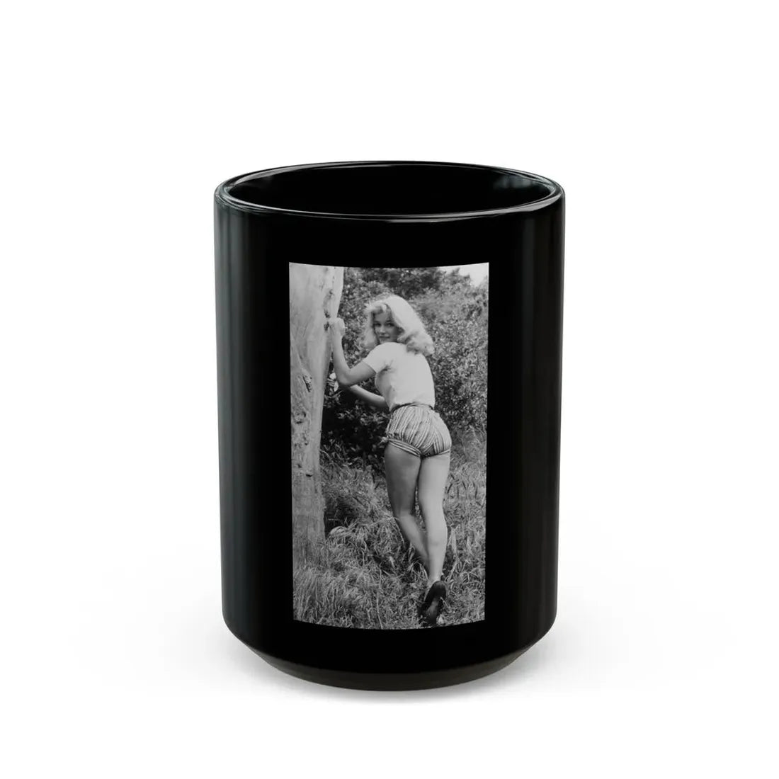 Yvette Mimieux #57 (Vintage Female Icon) Black Coffee Mug 15oz - Go Mug Yourself