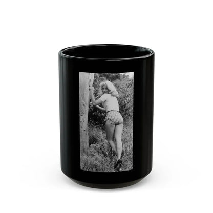 Yvette Mimieux #57 (Vintage Female Icon) Black Coffee Mug 15oz - Go Mug Yourself