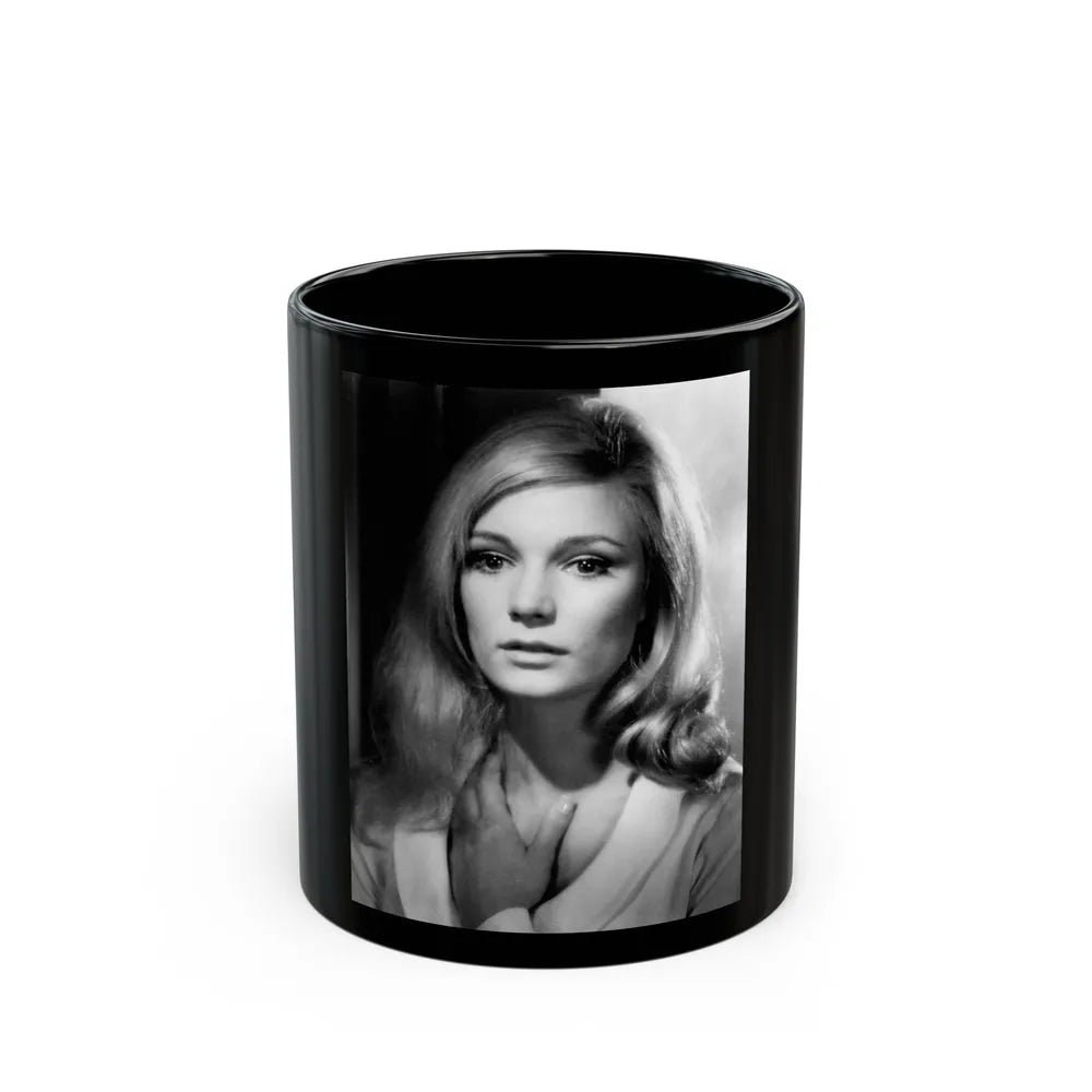 Yvette Mimieux #60 (Vintage Female Icon) Black Coffee Mug-11oz-Go Mug Yourself