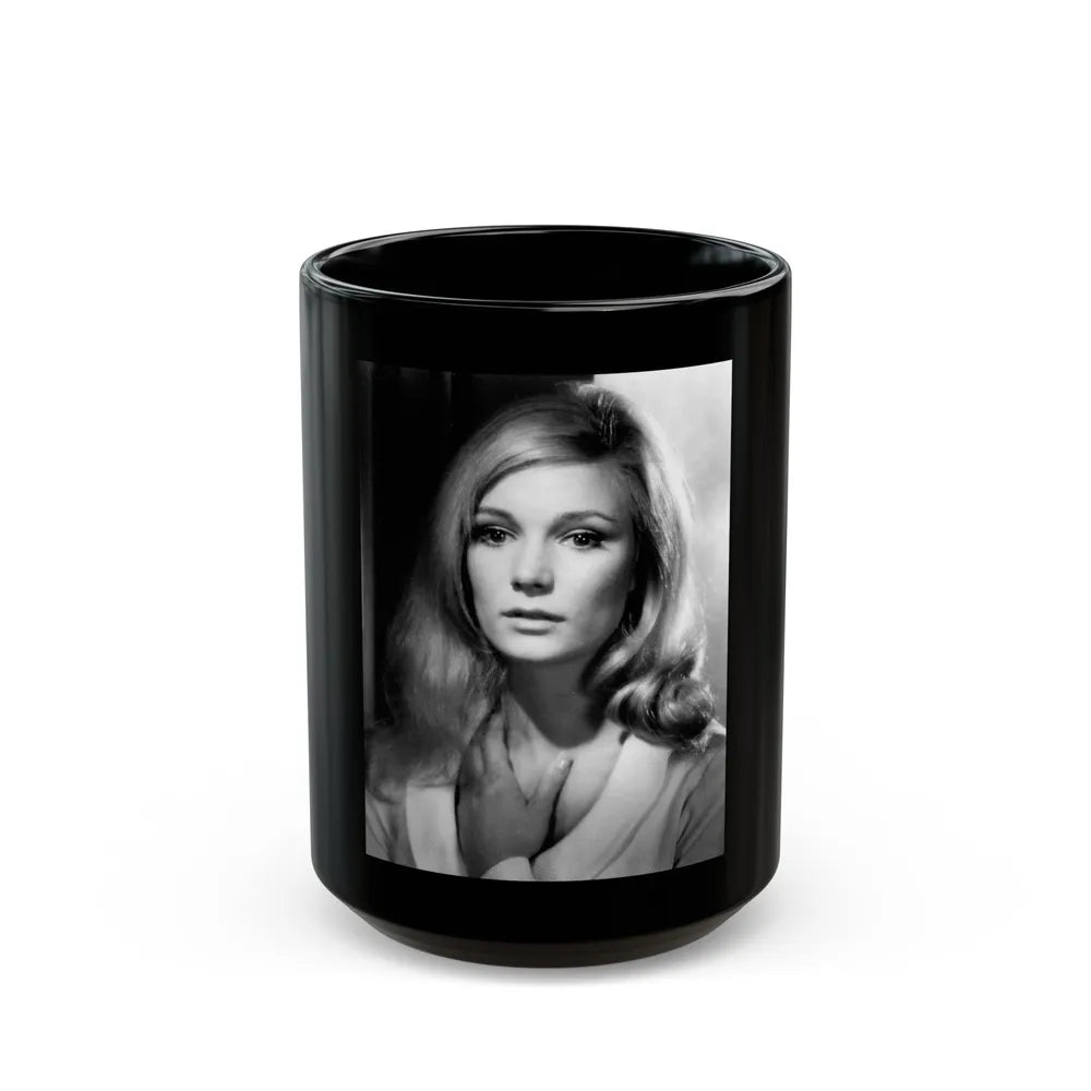 Yvette Mimieux #60 (Vintage Female Icon) Black Coffee Mug-15oz-Go Mug Yourself