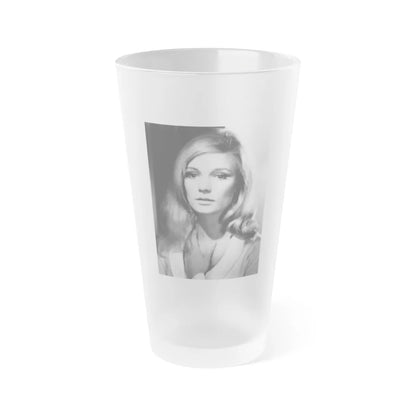 Yvette Mimieux #60 (Vintage Female Icon) Frosted Pint Glass 16oz-16oz-Frosted-Go Mug Yourself