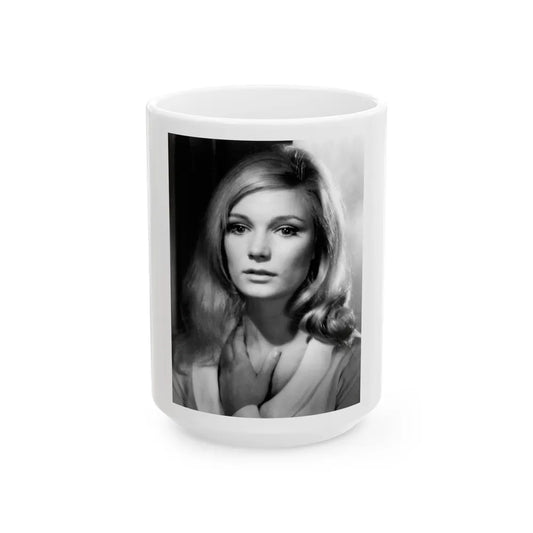 Yvette Mimieux #60 (Vintage Female Icon) White Coffee Mug-15oz-Go Mug Yourself