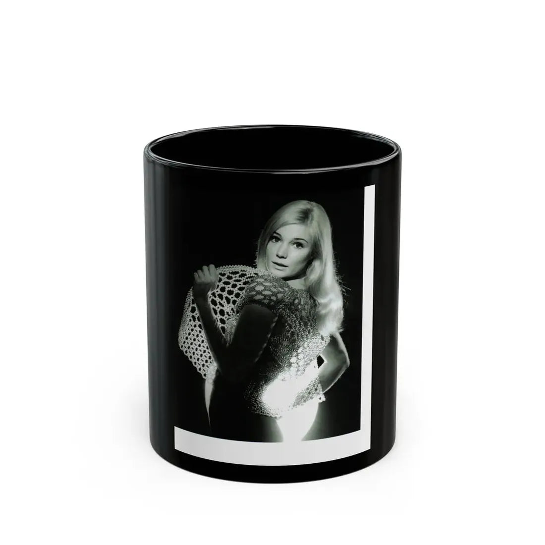 Yvette Mimieux #63 (Vintage Female Icon) Black Coffee Mug 11oz - Go Mug Yourself