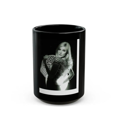 Yvette Mimieux #63 (Vintage Female Icon) Black Coffee Mug 15oz - Go Mug Yourself