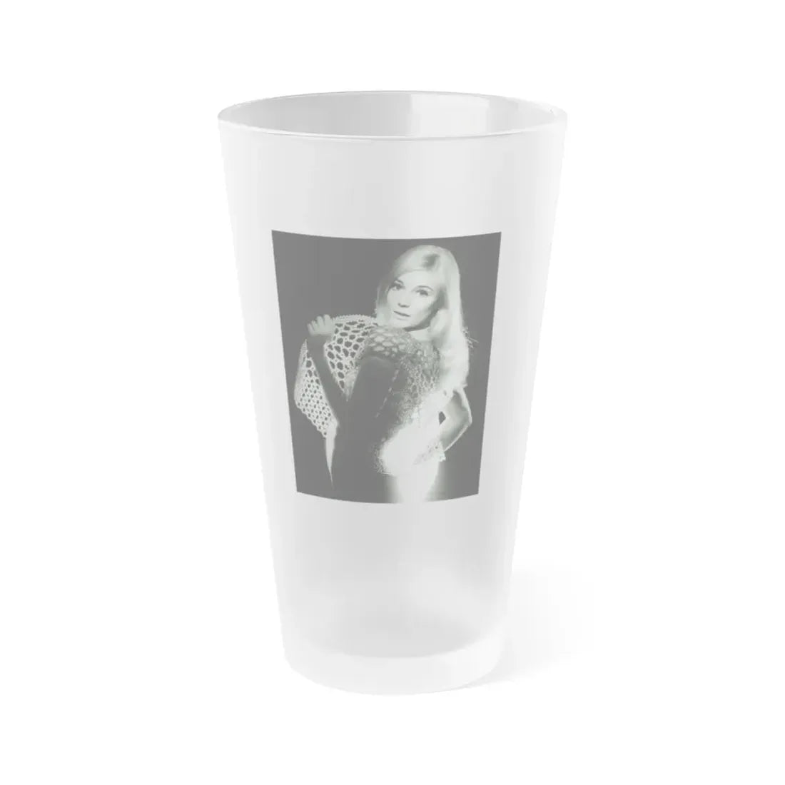 Yvette Mimieux #63 (Vintage Female Icon) Frosted Pint Glass 16oz 16oz Frosted - Go Mug Yourself