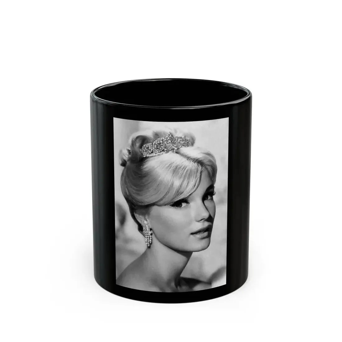 Yvette Mimieux #64 (Vintage Female Icon) Black Coffee Mug 11oz - Go Mug Yourself