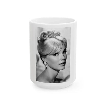 Yvette Mimieux #64 (Vintage Female Icon) White Coffee Mug 15oz - Go Mug Yourself