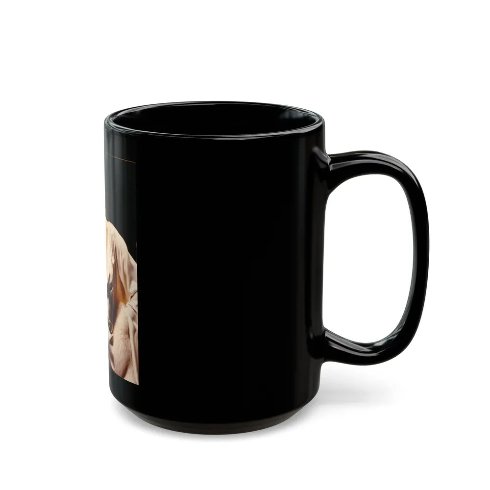 Yvette Mimieux #67 (Vintage Female Icon) Black Coffee Mug-Go Mug Yourself