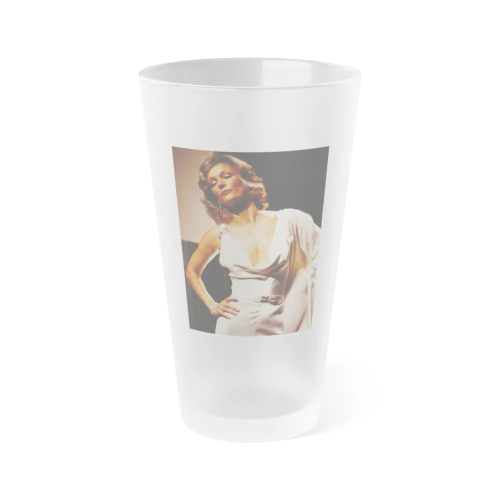 Yvette Mimieux #67 (Vintage Female Icon) Frosted Pint Glass 16oz-16oz-Frosted-Go Mug Yourself