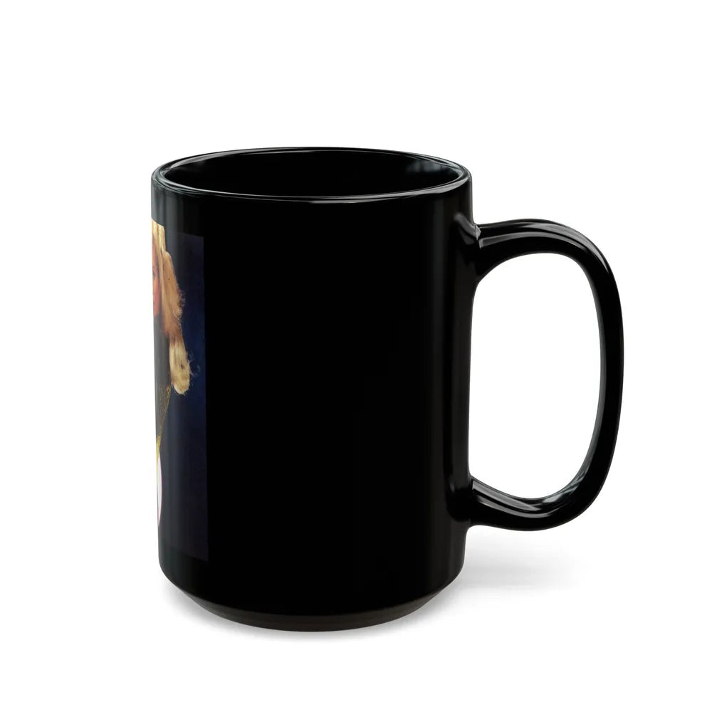 Yvette Mimieux #72 (Vintage Female Icon) Black Coffee Mug-Go Mug Yourself