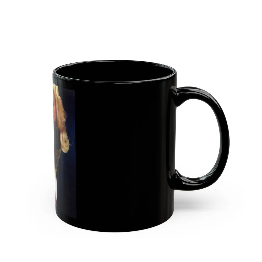 Yvette Mimieux #72 (Vintage Female Icon) Black Coffee Mug-Go Mug Yourself