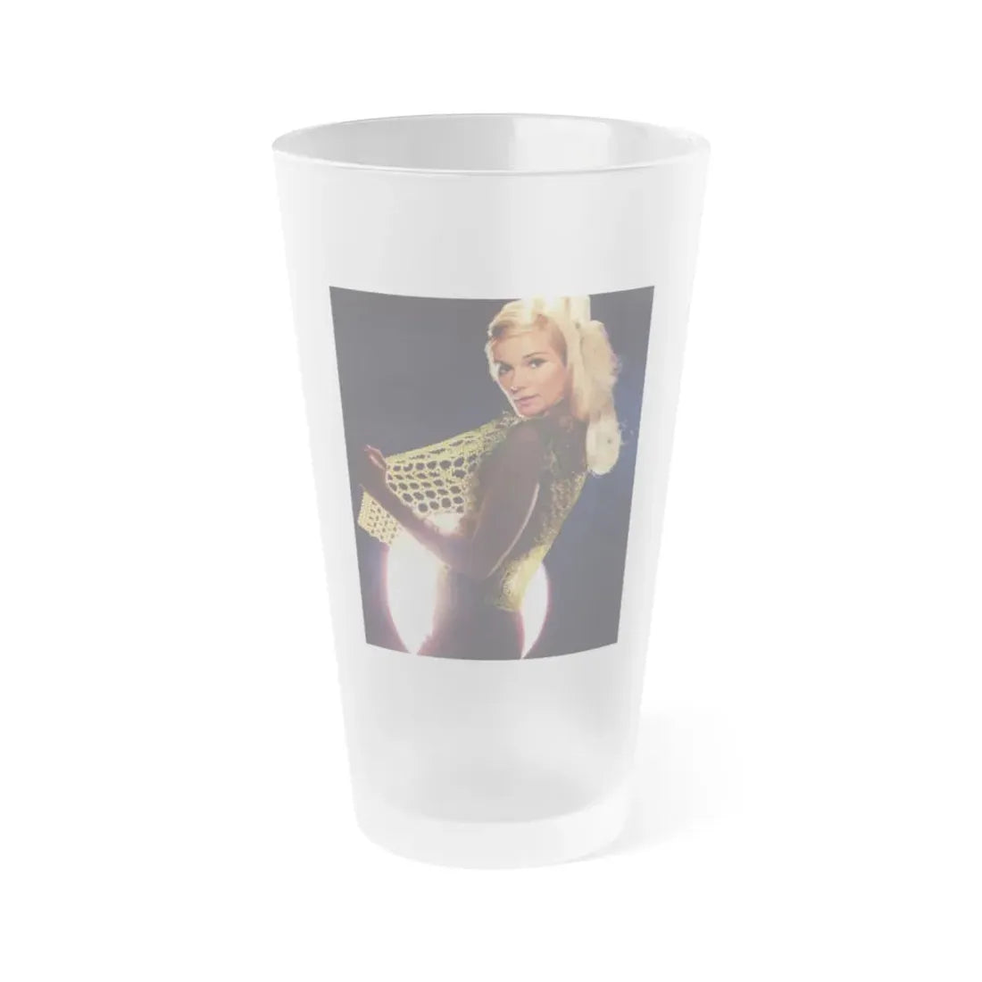 Yvette Mimieux #72 (Vintage Female Icon) Frosted Pint Glass 16oz 16oz Frosted - Go Mug Yourself