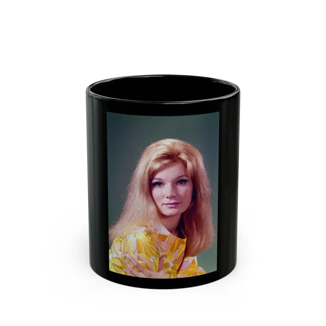 Yvette Mimieux #73 (Vintage Female Icon) Black Coffee Mug 11oz - Go Mug Yourself