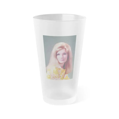 Yvette Mimieux #73 (Vintage Female Icon) Frosted Pint Glass 16oz 16oz Frosted - Go Mug Yourself
