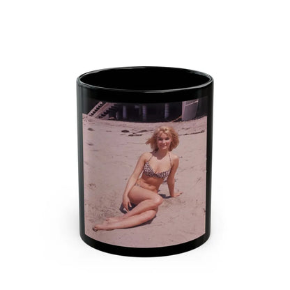 Yvette Mimieux #75 (Vintage Female Icon) Black Coffee Mug-11oz-Go Mug Yourself