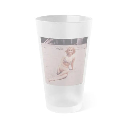 Yvette Mimieux #75 (Vintage Female Icon) Frosted Pint Glass 16oz 16oz Frosted - Go Mug Yourself