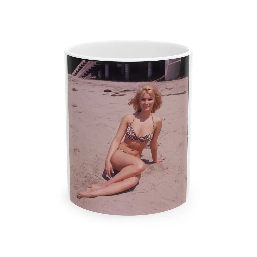 Yvette Mimieux #75 (Vintage Female Icon) White Coffee Mug-11oz-Go Mug Yourself