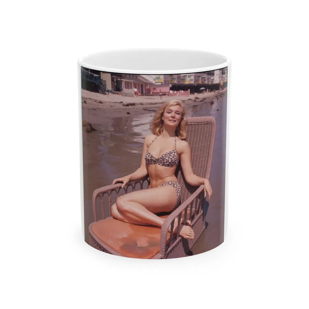 Yvette Mimieux #76 (Vintage Female Icon) White Coffee Mug-11oz-Go Mug Yourself