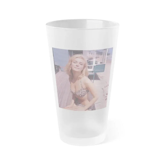 Yvette Mimieux #77 (Vintage Female Icon) Frosted Pint Glass 16oz 16oz Frosted - Go Mug Yourself