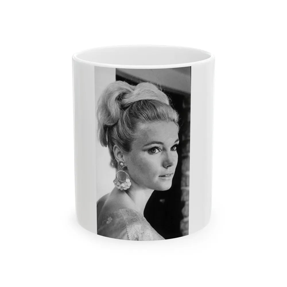 Yvette Mimieux #79 (Vintage Female Icon) White Coffee Mug-11oz-Go Mug Yourself